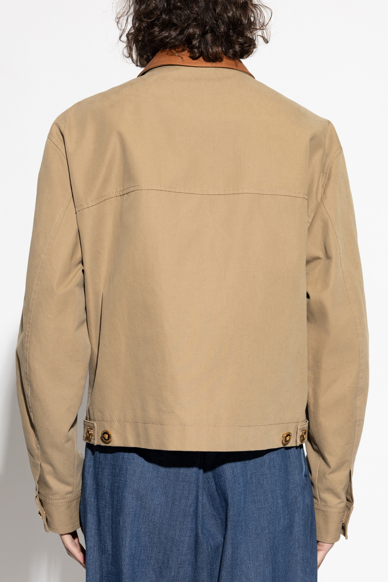 Versace Jacket with a leather collar | Men's | Vitkac